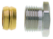 HEIMEIER Klemmverschraubung vernickelt f. Cu- u. Stahlrohr 15 mm und Rp 1/2 IG