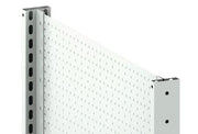 Seitenwand Lochblech lichtgrau pulverbesch.H2000xT600mm