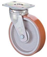 Schwerlast-Lenkrolle D.250mm Trgf.1300kg Guß-PU Platte L138xB110mm BS ROLLEN