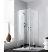 Kermi Eck-Halbt. re Liga 2CR 750x2000 ESG klar, silber-matt