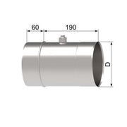POLL Längenelement d:180mm m.Messstutzen und Entwässerung, I FU, # 1U05 LMM