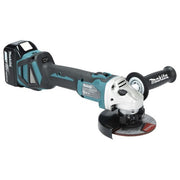 Makita Cordless Angle Grinder DGA513RT3J 3x5.0Ah 18V Battery, Charger, MAKPAC