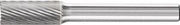 Frässtift ZYAS D.8mm Kopf-L.20mm Schaft-D.6mm HM Verz.5 PFERD