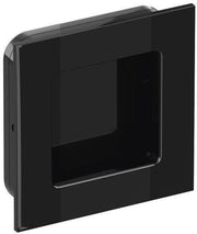 Schiebetürmuschel 544.60 PA90 tiefschwarz glänzend quad.f.HLT L.60mm B.60mm HEWI