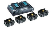 Akku-Set 199483-0 Spannung 18V Li-Ion m.4x BL1850B Kap.5Ah/DC18RD Karton MAKITA