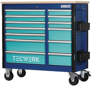 Rollwerkbank PLUS 2.0 S Außen-B1150xT500xH1015mm Schubl.13 30kg 500kg TECWERK