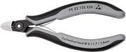 Präzisions-Elektronik-Seitenschneider L.125mm Form 2 Facette nein pol.ESD KNIPEX