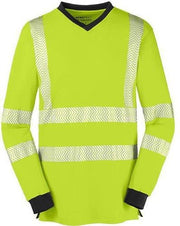 Warnschutz-Langarmshirt Jacksonville Größe 3XL leuchtgelb/grau 4PROTECT