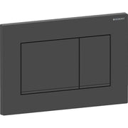Geberit flush plate Sigma30, for 2-flush, matt black lacquered, coated