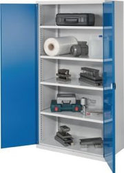 Schwerlastschrank H1950xB1000xT600mm lichtgrau 4 Fbd.Trgf.160kg RASTERPLAN