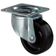 Lenkrolle D.40mm Trgf.30kg m.Platte Ku.schwarz BS ROLLEN
