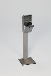 Standascher H1090xB310xT310mm silber VA VAR