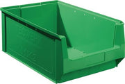 Sichtlagerkasten L500/450xB310xH200mm PE grün TECWERK