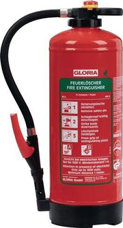 Schaumfeuerlöscher 9l Aufladegerät Brandklasse A 43 A 183 B m. Wandhalter GLORIA