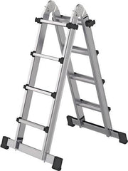 Teleskopleiter Alu.4x4 Sprossen max.Gesamtbelastung 150kg MUNK