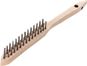 Handbürste Länge 290 mm 0,35 mm Stahldraht Besatzlänge 140 mm 2rhg. LESSMANN
