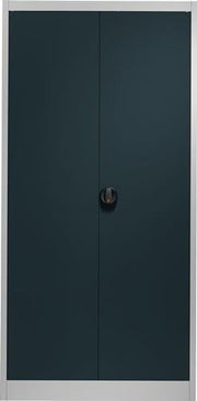 Flügeltürenschrank H1950xB950xT420mm lichtgrau/anthrazitgrau 4 BD MAUSER