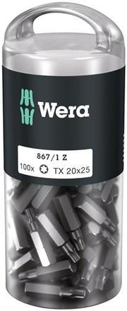 Bit bulk pack 867/1 Z 1/4 inch T 30 L.25mm DIN ISO 1173, Form C 6.3 100 pcs./box
