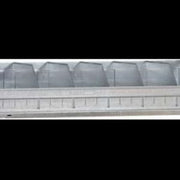 Partition plate H100/200xT400mm galv. for bulk goods troughs SCHULTE