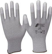 Handschuhe Gr.9 grau/weiß EN 388,EN 16350 PSA II