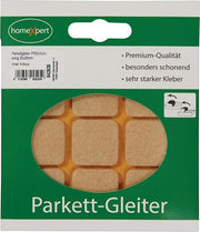 Parkettgleiter Premium 25 x 25mm Filz natur eck.selbstkl.