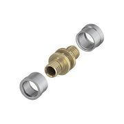 TECEfloor SLQ Kupplung 16 x 16mm mit Druckhülsen für Vollkunststoffrohre