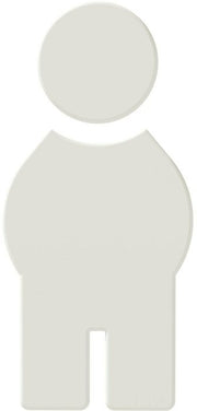 Symbol Mann 801.91.010 PA Farb-Nr.99 B.71,5mm H.150mm S.3mm HEWI