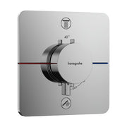 HG Thermostat concealed ShowerSelect Comfort Q finish set 2 outlets chrome