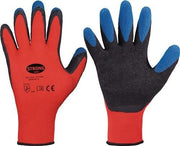 Handschuhe Tip Grip Gr.9 rot/schwarz/blau STRONGHAND