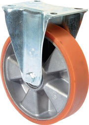 Bockrolle 80mm 120kg Guß-Polyurethanbandage 104x80mm Aluminium BS ROLLEN