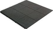 Arbeitplatzbodenbelag Yoga Solid Oil Fertigmatte L900xB900xS17mm schwarz MILTEX