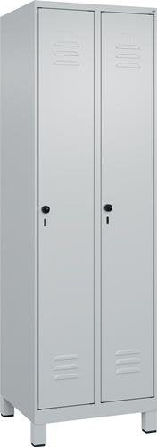 Garderobenschrank Classic PLUS H1950xB600xT500mm  7035 2 Abt.C+P