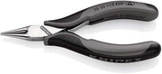 Elektronik-Greifzange Gesamt-L.115mm ESD flachbreite Backen spiegelpol.Form 3