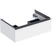GE iCon Unterschrank für WT, 1 Schubl. 74x24,7x47,6cm, weiß hgl/Gr. chrom