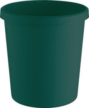 Papierkorb 18l H331xØ315mm mit Griffrand Kunststoff grün HELIT