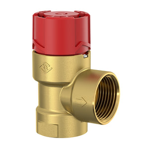 COMFORT Membran-Sicherheitsventil A22 Eckform DN 15 (1/2) 3 bar aus Messing