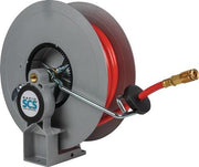 Schlauchaufroller f.Druckluft,Öl,Wasser L.8m m.SCS-System Ausgang 1/2 AG RAPID