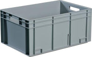 Transportbehälter L400xB300xH120mm grau PP Muschelgr.Seitenwände geschl.TECWERK