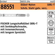 Langschaftdübel R 88551 SXRL 10x200 T Schr.Sta verz./Dübel-Nylon 50St. FISCHER