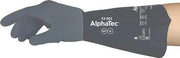 Chemiehandschuhe AlphaTec 53-001 Gr.9 grau/schwarz EN 388,EN 374,EN 407 6 PA