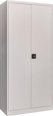 Flügeltürenschrank H1950xB890xT415mm lichtgrau/lichtgrau 4 Böden PAVOY