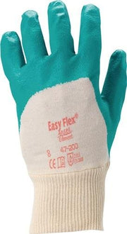 Gloves ActivArmr® 47-200 size 10 green interlock cotton w. nitrile