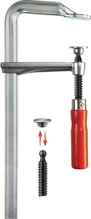 Ganzstahlschraubzwinge GZ Spann-W.400mm A.120mm Holzgriff BESSEY