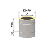 POLL Längenelement 250mm Di: 150mm System III FU, # 3U05 025