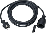 Schutzkontaktverlängerung 16A 230V 3x1,5mm² 10m H05RR-F schwarz IP44 WEINGÄRTNER