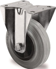 Fixed Castor D.125mm Cap.100kg VG Roller Bearing 105x80mm PP TECWERK