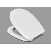 Hamberger Toilet Seat Deltano Hinges: stainless steel, BVO, white