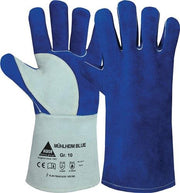 Welder's Gloves Mühlheim Blue Size 11 blue/grey split cowhide