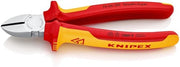 KNIPEX VDE Seitenschneider 180mm VDE Isoliert, Kopf verchromt 7006180