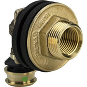 VIEGA Wanddurchführung RAXOFIX 5332.11 16mm x 1/2 IGx3/4x25mm Rotguss